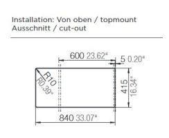 Schock  Einbauspüle Typos D-150S A Croma - Auflagespüle