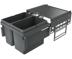 Naber Abfallsammler Cox® Base 360 S/500-2, anthrazit,...