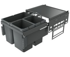 Naber Abfallsammler Cox® Base 360 S/500-3, anthrazit,...