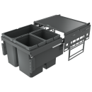 Naber Abfallsammler Cox® Base 360 S/500-3, anthrazit, H 360mm ohne Biodeckel 8013302