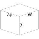 Naber Abfallsammler Cox® Base 360 S/500-3, anthrazit, H 360mm ohne Biodeckel 8013302