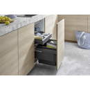 Naber Abfallsammler Cox® Base 360 S/600-2 mit Base-Board, anthrazit, H 460mm, 8013373