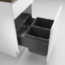 Naber Abfallsammler Cox® Base 360 S/500-2, anthrazit, H 360mm ohne Biodeckel 8013400
