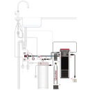 Quooker Fusion Round mit PRO3 Reservoir &amp; CUBE Voll-Edelstahl FNRCSST PRO3 CUBE *inkl. 7 JAHRE GARANTIE*