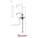 Quooker Nordic Square single tap COMBI CUBE verchromt glänzend *7 Jahre Garantie* NSSCHR COMBI CUBE