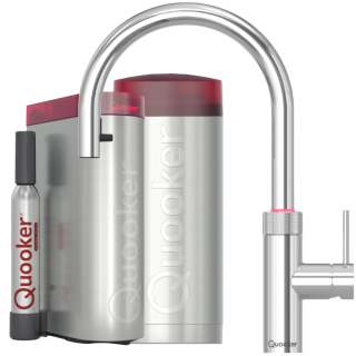 Quooker Flex Round COMBI+ CUBE verchromt glänzend *7 Jahre Garantie* FXRCHR COMBI+ CUBE