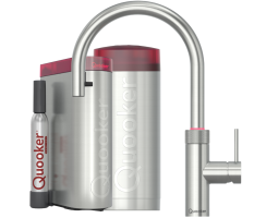 Quooker Flex Round COMBI+ CUBE Voll-Edelstahl *7 Jahre...