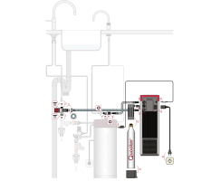 Quooker Nordic Round single tap mit COMBI+ Reservoir &amp; CUBE Voll-Edelstahl NSRSST COMBI+ CUBE *inkl. 7 JAHRE GARANTIE*