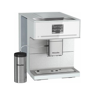 Miele Stand-Kaffeevollautomat CM 7350 CoffeePassion - Brillantwei&szlig;/Aluminium