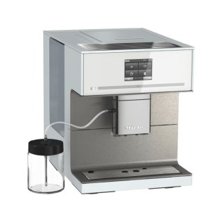 Miele Stand-Kaffeevollautomat CM 7550 CoffeePassion - Brillantwei&szlig;/Edelstahl CleanSteel