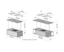 berbel Deckenlifthaube Skyline Frame BIH 120 SKF 1050243 aus schwarzem Glas inkl. 7-Jahre Garantie