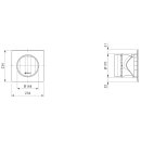 BORA Ecotube 3box Mauerkasten rund kurz UEBRK/1