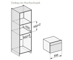 Miele Einbau-Dampfgarer mit Mikrowelle DGM 7640 Graphitgrau
