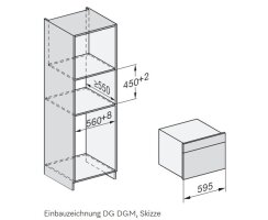 Miele Einbau-Dampfgarer mit Mikrowelle DGM 7845 Graphitgrau mit Frischwasseranschluß