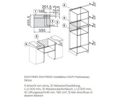 Miele Einbau-Dampfgarer mit Mikrowelle DGM 7845 Graphitgrau mit Frischwasseranschluß
