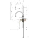 Quooker Classic Nordic Round single tap PRO3 verchromt glänzend *7 Jahre Garantie* CHSRCHR PRO3