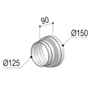 berbel System 150 Reduzierstück Ø125/150    6000323