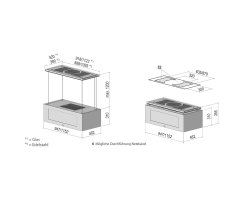 berbel Deckenlifthaube Skyline Edge Light BIH 95 SKE-L Silbermetallic 1050217 incl. 7-Jahre-Garantie