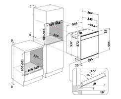 Bauknecht elektrischer Einbaubackofen: Farbe Edelstahl, Pyrolyse, ProTouch - BIK9 PP8TS2 PT