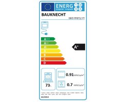 Bauknecht elektrischer Einbaubackofen: Farbe Edelstahl, Pyrolyse, ProTouch - BIK9 PP8TS2 PT