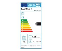 Bauknecht elektrischer Einbaubackofen: Farbe Edelstahl, Hydrolyse, ProTouch - BIK7 CH8TS PT