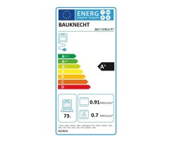 Bauknecht elektrischer Einbaubackofen: Farbe Edelstahl, Pyrolyse, ProTouch - BIK7 CP8VS PT