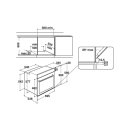 Bauknecht elektrischer Einbaubackofen: Farbe Edelstahl, Pyrolyse, ProTouch - BIK7 CP8VS PT