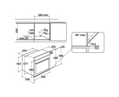 Bauknecht elektrischer Einbaubackofen: Farbe Edelstahl, ProTouch - BIK5 DN8FS PT