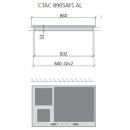 Bauknecht Glaskeramik-Kochfeld mit Induktion - CTAC 8905AFS AL Profilrahmen 90 cm