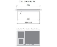 Bauknecht Glaskeramik-Kochfeld mit Induktion - CTAC 8905AFS NE Rahmenlos 90 cm