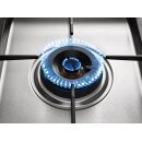 Miele ProLine Gaskochmulde CS 1011-1 G Edelstahl - 28,8 x 52 cm