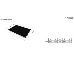 Novy Induktionskochfeld Pro InTouch 80 cm 5 Kochzonen 1776