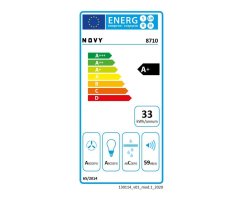 Novy Schrankhaube Premium Fusion Pro 60 cm Anthrazit Glas mit LED 8710