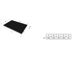 Novy Induktionskochfeld Pro InTouch 80 cm 4 Kochzonen 1775