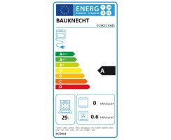 Bauknecht Einbau-Kombi-Dampfgarer Farbe Schwarzes Glas - ECSK11 F845 (Nische 45)