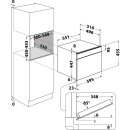 Bauknecht Einbau-Kombi-Dampfgarer Farbe Schwarzes Glas - ECSK11 F845 (Nische 45)