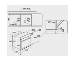 Bauknecht Einbaubackofen BIK9 PPH8TS2 mit Induktionskochfeld BS 2360F AL (60 cm) im Set BAKO9 THF26