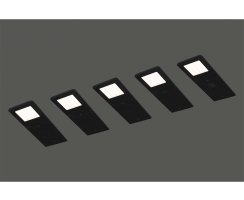 TEB&Uuml; LED-K&uuml;chenlicht Unterbauleuchten 5-tlg. 6048-5_S schwarz