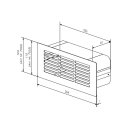 AVITANA Lüftungsgitter 100 Quadro 7026