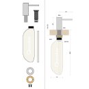 Quooker Nordic Seifenspender kurz Messing Patina SDPTB