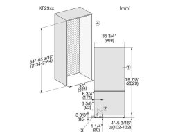 Miele MasterCool K&uuml;hl-Gefrier-Kombination KF 2912 Vi L (links)