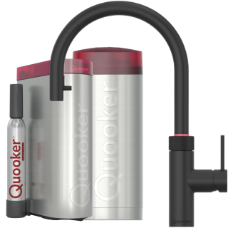 Quooker Flex Round COMBI+ CUBE schwarz *7 Jahre Garantie* FXRBLK COMBI+ CUBE