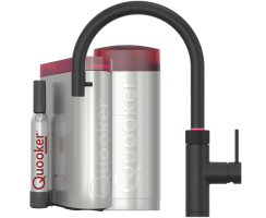 Quooker Flex Round COMBI+ CUBE schwarz *7 Jahre Garantie*...