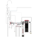 Quooker Fusion Round mit PRO3 Reservoir &amp; CUBE Messing Patina 3FRPTNCUBE  *inkl. 7 JAHRE GARANTIE*