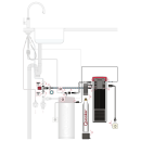 Quooker Fusion Round mit COMBI Reservoir &amp; CUBE Messing Patina 22FRPTNCUBE  *inkl. 7 JAHRE GARANTIE*