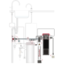 Quooker Fusion Round mit COMBI+ Reservoir &amp; CUBE Messing Patina 22+FRPTNCUBE  *inkl. 7 JAHRE GARANTIE*