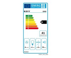 Novy Deckenhaube Premium Pureline Pro 120 cm Edelstahl 6940