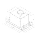 Novy Lüfterbaustein Crystal 60cm schwarz mit Cubic Motor 26052