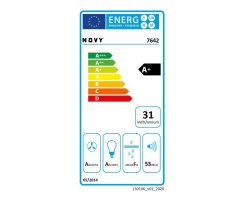 Novy Inselhaube Flat´line 90 cm 7642 schwarz