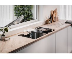 Novy Muldenlüfter Easy Induktionskochfeld Pro 80 cm 4 Kochzonen Umluft inkl. Monoblockfilter 1861